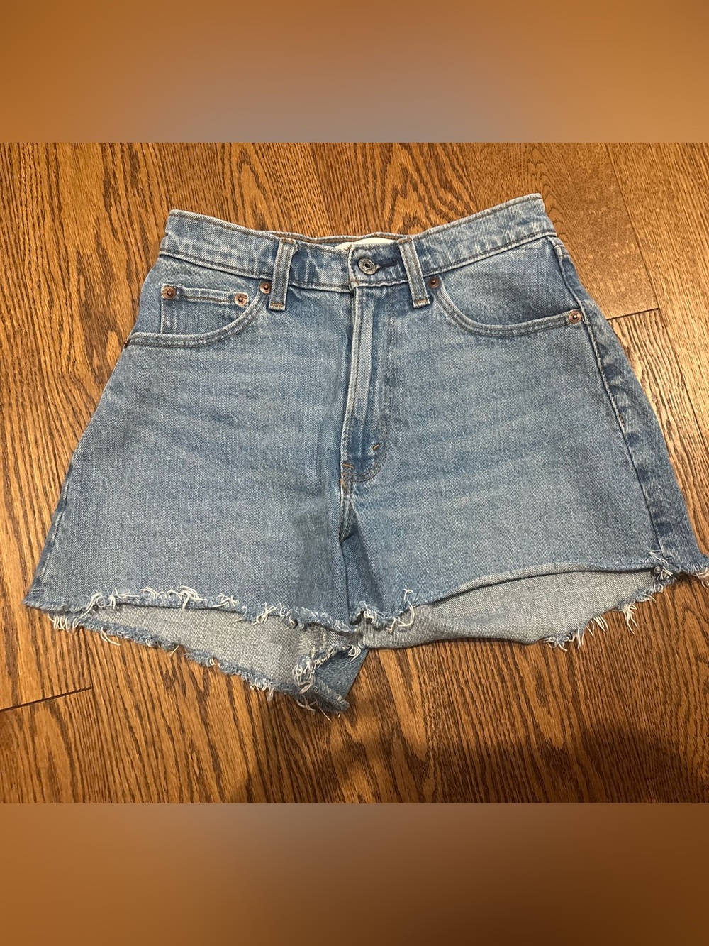 Women’s Abercrombie & Fitch High Rise 90s Relaxed Cutoff Shorts Curve Love